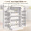 Compact Kitchen Pantry with 12 Door Shelves and Adjustable Shelving