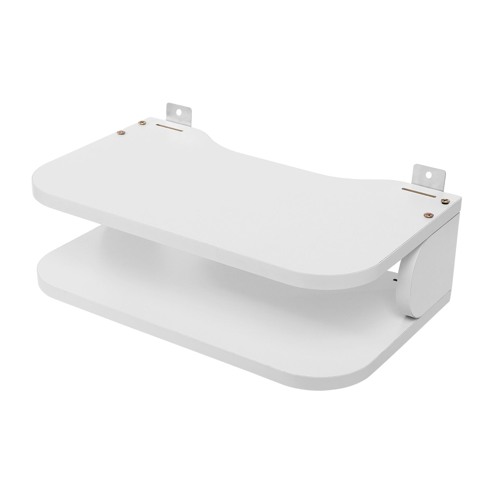 JOYDING 4'' H x 13'' W Set-up Box Shelf for TV Components Density Board ...