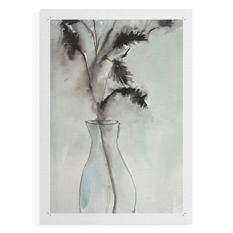 Soft Ferns II - Impression sur toile seulement - NON-CADRE, H 18 po x l 12 po