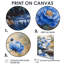Clenard bleuet pivoines bleues au bord de la rivière III - pivoines, art mural-307664471-307664469-307664467
