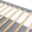Lit plateforme simple en bois massif avec 6 tiroirs