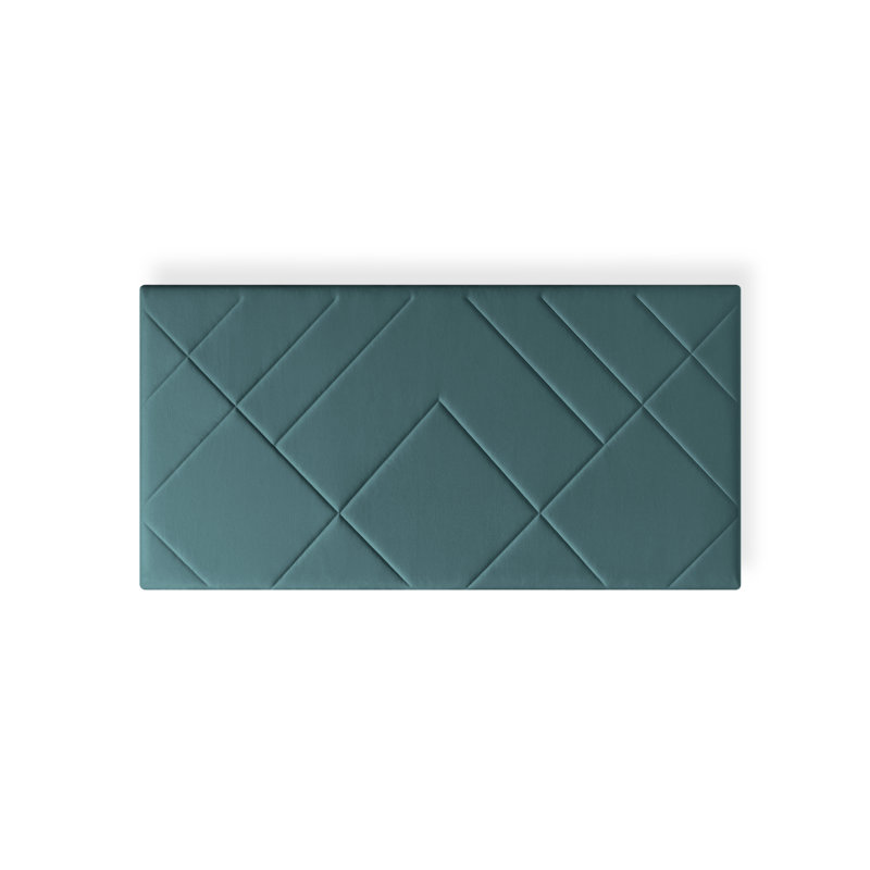 Upholstered Panel Headboard, Kingsize (5'), Petrol, Velvet