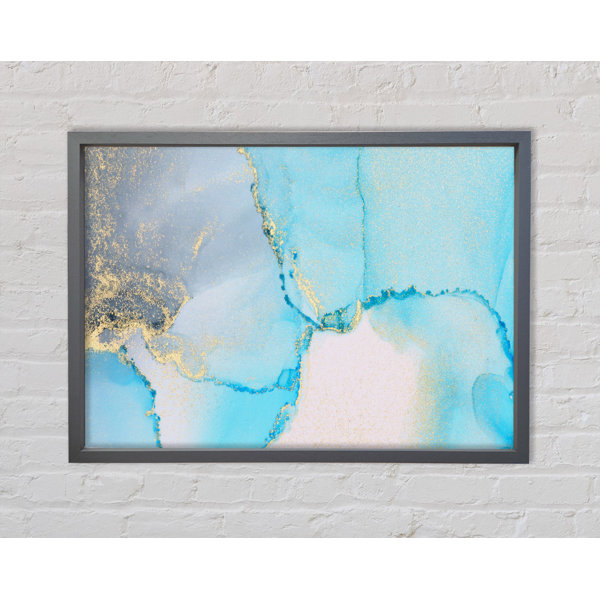 Blaue Blumen-Leinwand Fürs Badezimmer – 3-teilige Wandkunst Mit Iris-Motiv (30x40 Cm, Blau-grau)