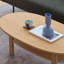 Table basse ovale avec détails en métal-107150325