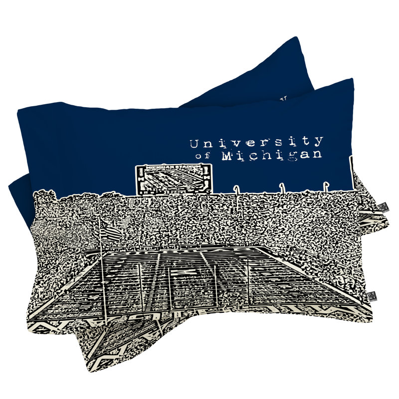 Bird Ave University of Michigan Pillowcase, King