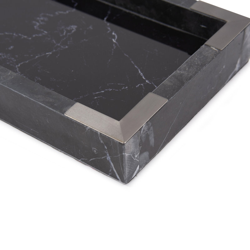 Cory-Lee Marble Tray, Black