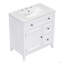 Meuble-lavabo 30 po avec comptoir, meuble-lavabo avec porte et deux tiroirs, structure en bois massif, un paquet-398452958
