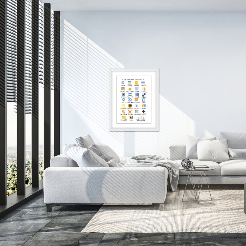 Coastal Retreat Nautical Flags, 30" H x 24" W