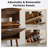 Shoe Storage Cabinet with 2 Flip Drawers and sturdy legs