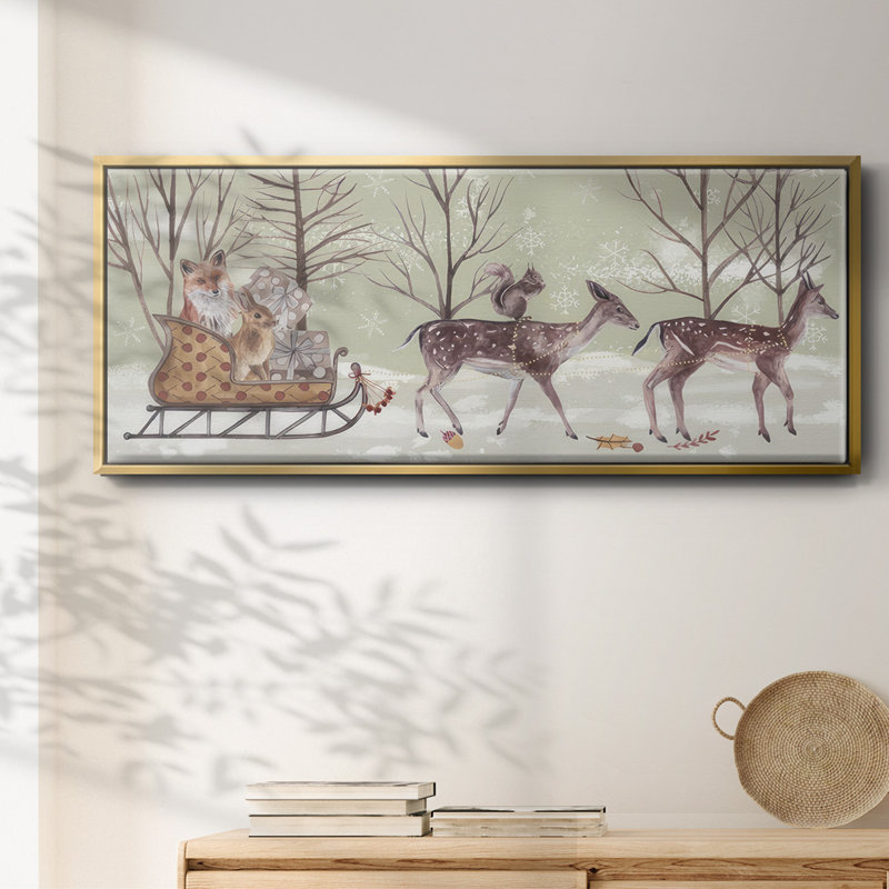 Christmas Time Collection D- Framed Canvas