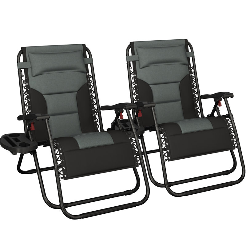 color Outdoor Garden Chair, Grey/Black