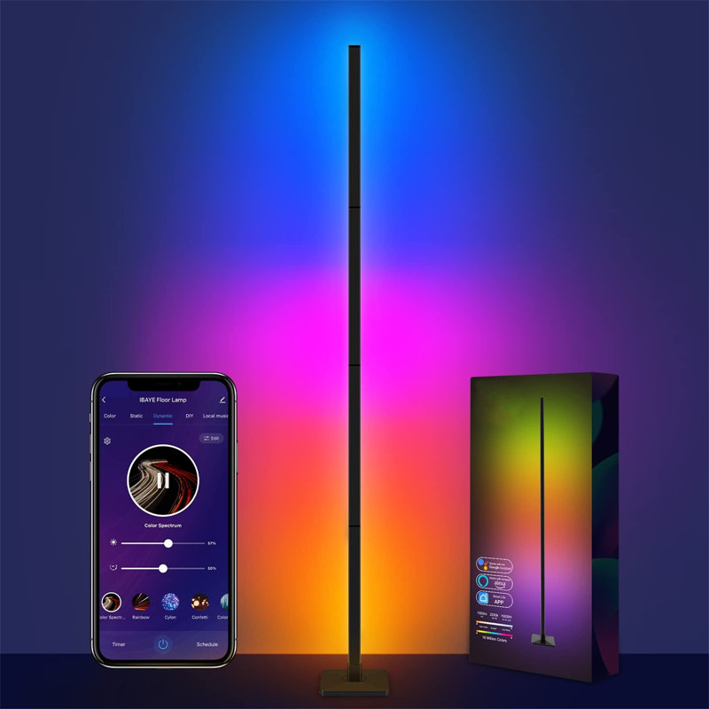 Daile 152.4cm LED Column Floor Lamp