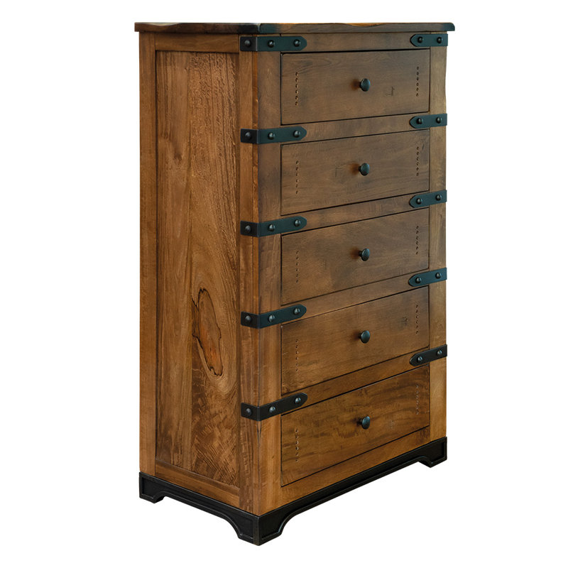 Solid Wood 37'' W 3 - Drawer Dresser