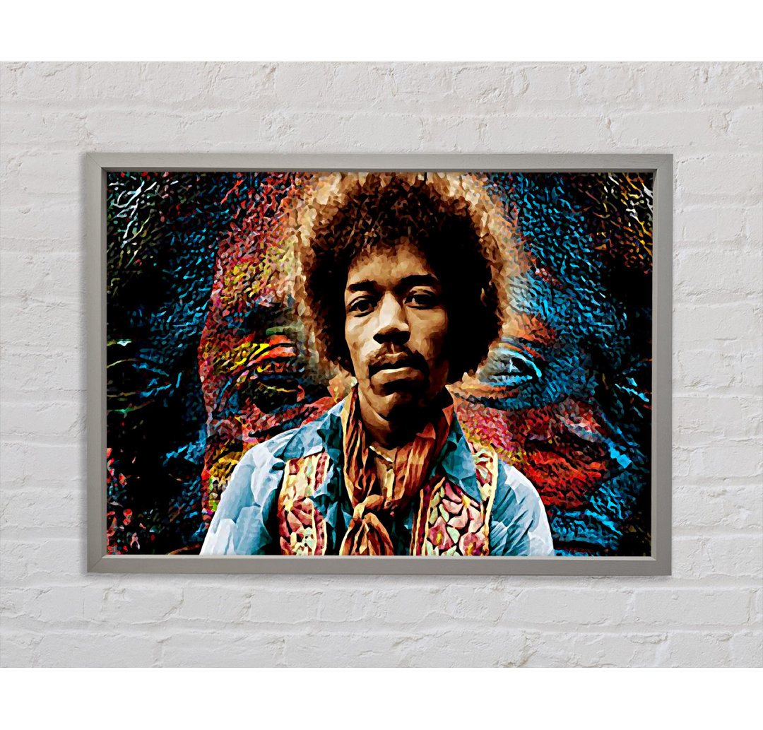 Jimi Hendrix Axis Bold As Love - Einzelner Bilderrahmen Kunstdrucke auf Leinwand