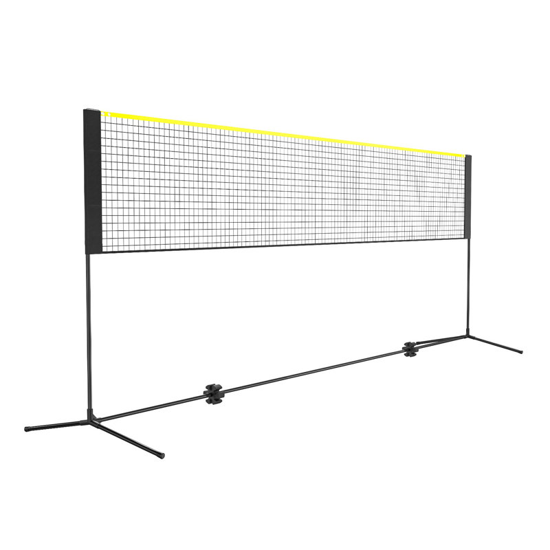 Ensemble de filets réglables multisports - Filet de badminton, de volleyball et de tennis portatif de 14 pi pour jouer dans la cour et à l'intérieur