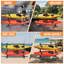  Support de rangement autoportant pour 4 kayaks Leeara, support à largeur réglable avec base stable, 8 cordes élastiques, manchons en tube EVA, 4 housses de protection pour garage intérieur et extérieur