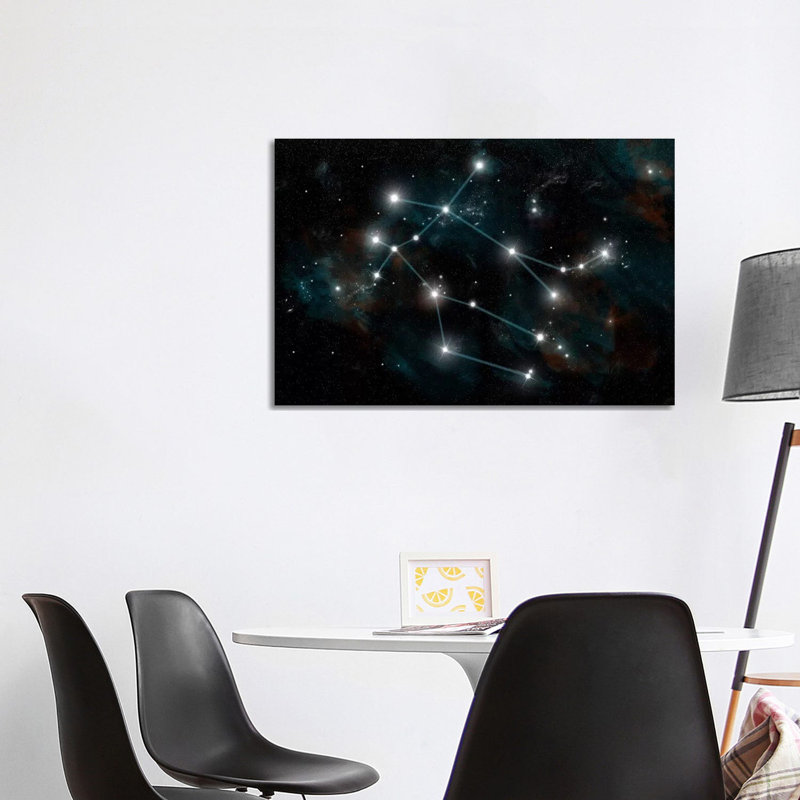 The Constellation Gemini The Twins by Marc Ward - Wrapped Canvas Print, 101.6 cm H x 66.04 cm W x 1.91 cm D