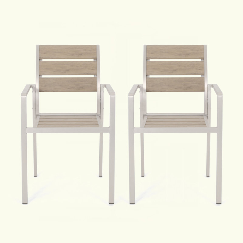 Chaise de patio Duong, Naturel