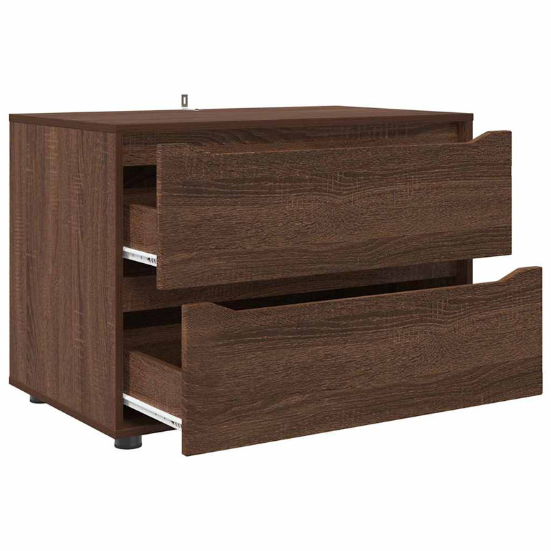 80cm W Chest of Drawers, Brown Oak