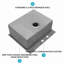 Évier de cuisine encastré en acier inoxydable, évier encastrable 25 po x 22 po x 10 po à cuve simple à entraxe profond de calibre 16 R10
