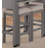 1-Drawer Wood Light Grey Nested Counter Height Dining Table with Wheels-1716467322