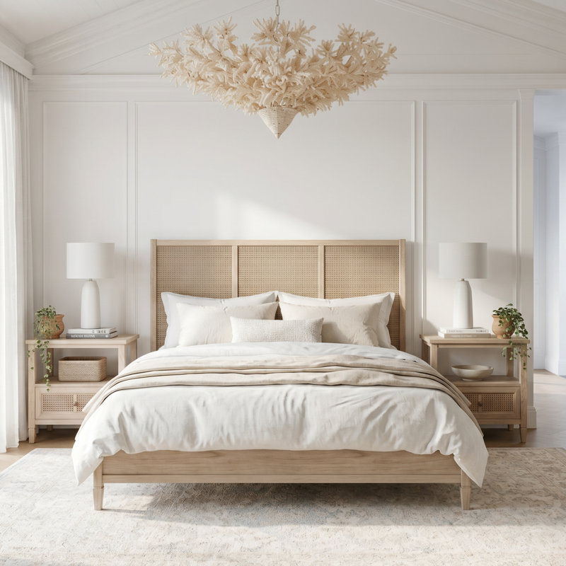 Ensemble de chambre à coucher 3 pièces avec grand lit et deux tables de chevet 25 po Flagstaff, 3 Pcs: Bed, 2 Nightstands