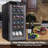 NutriChef Dual Zone 19.3'' Freestanding 18 Bottle Wine Refrigerator