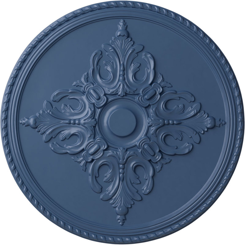 Endurathane Milton Ceiling Medallion, 54 1/4"OD x 2 7/8"P Hand-Painted Americana Finish, Americana
