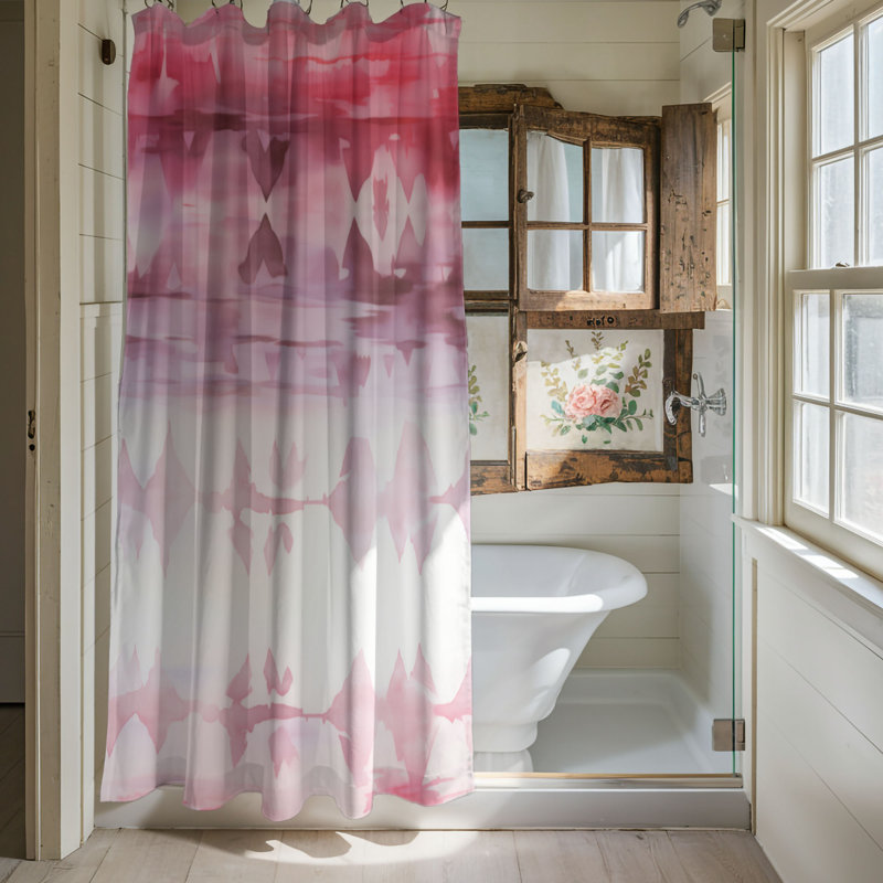 Pink Flow - Premium Shower Curtain, 74"H x 71"W