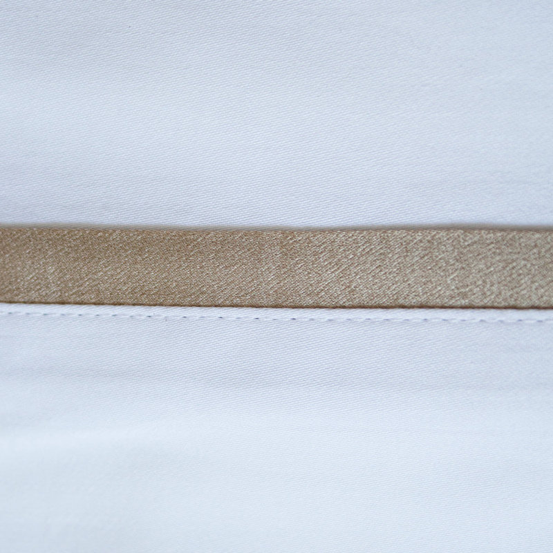 Taies d'oreiller avec garniture en soie, Ensemble de taies d'oreiller standards, Mystère blanc