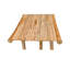 Long banc en bambou Handcraft, 43 po