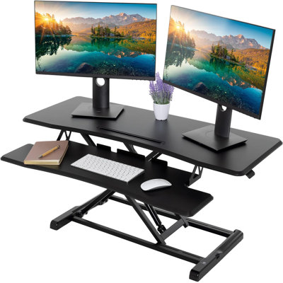TechOrbits Black 42" Standing Desk Riser