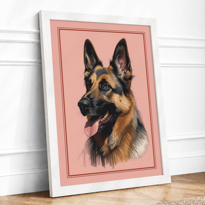 Friendly Shepherd Modern - Framed Print