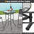 Caelean 2 - Person Metal Patio Dining Set with Round Table