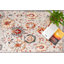 Tapis ivoire / brun clair Ikat-1321175239