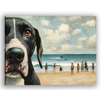 «Ocean Gaze», art mural sur toile tendue