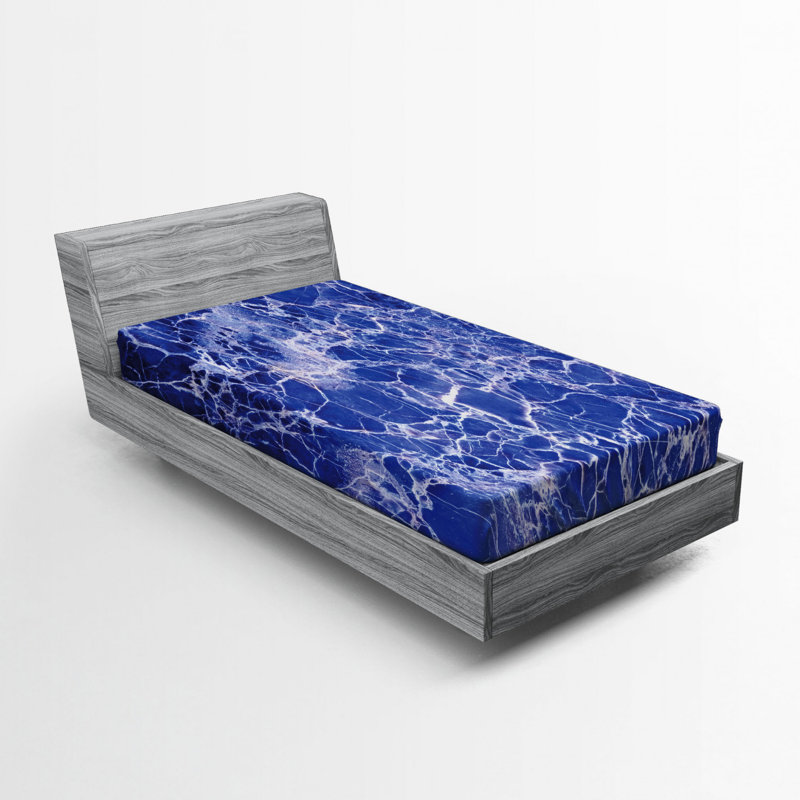 Microfiber Abstract Fitted Sheet, Twin XL Fitted Sheet
