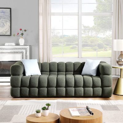 35.83" Deepth ,Human Body Structure,  Marshmallow Sofa,Boucle Sofa ,BOUCLE