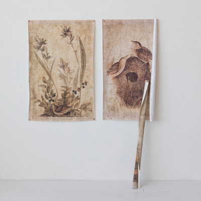 Papier décoratif avec impressions d'oiseaux