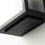 Outdoor Black Square IP44 Wall Light, E27 Weatherproof Porch and Garden Lamp 9 Inch/23cm