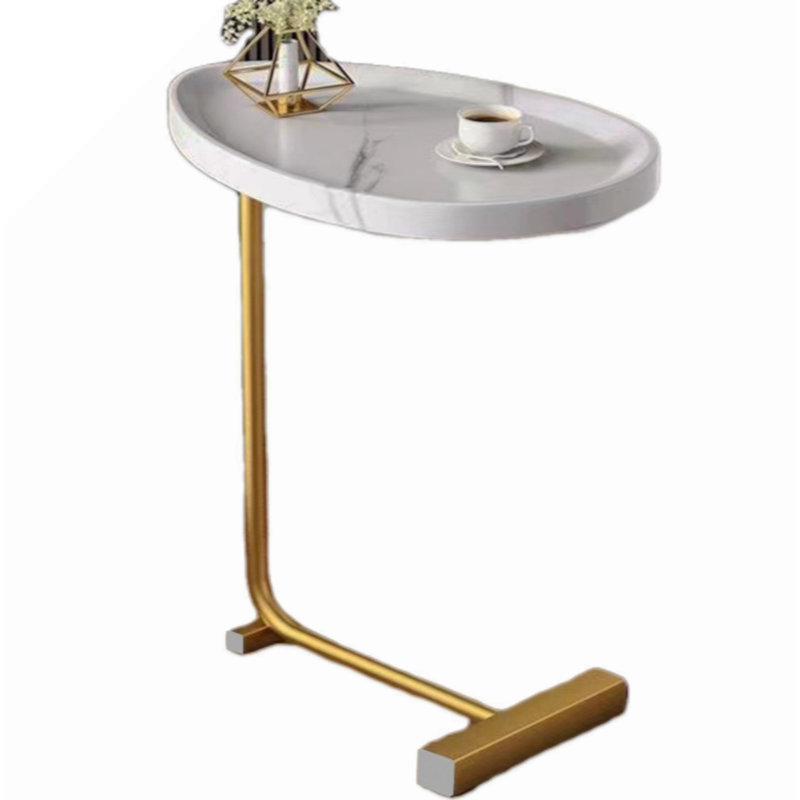 2-Pieces C-Shaped Side Table, C Shaped End Table, Side Table For Couch Bed, Small Side Table For Small Spaces