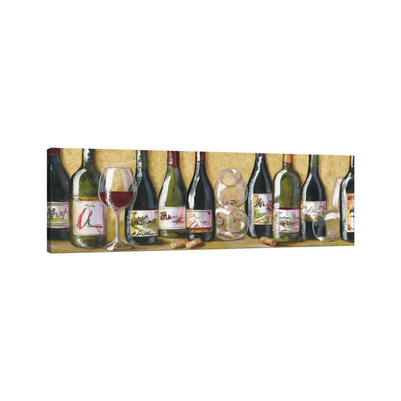 2013 Wine II by Malenda Trick - Wrapped Canvas Panoramic Gallery-Wrapped Canvas Giclée, 40.64cm H x 121.92cm W
