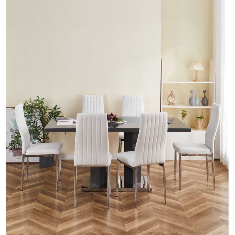 Alexias Dining Set, White