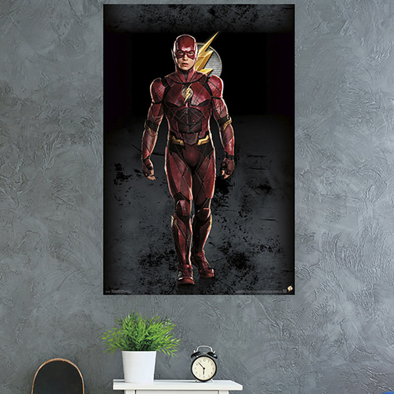 « justice league »-l’impression sur papier flash