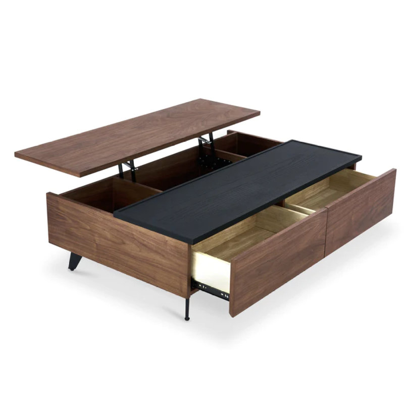 Table de bout à 2 tiroirs de 14,1 po de hauteur