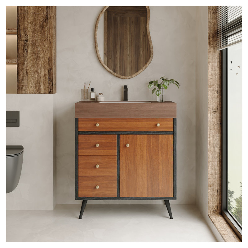 Meuble-lavabo Mid-Century
