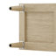 Buffet de 178 cm avec tablettes ajustables, pieds en bois massif pour une utilisation durable, idéal pour décorer une entrée. Quatre portes naturelles, étagères pour objets de différentes tailles, ajoutent du charme à votre intérieur.