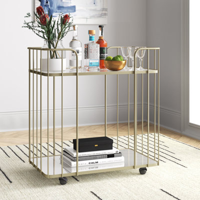 Carrette Metal Bar Cart