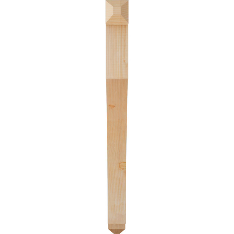 Support Westlake Craftsman, Cèdre rouge de l'Ouest, Lisse, H 48 po x l 3,5 po x P 48 po