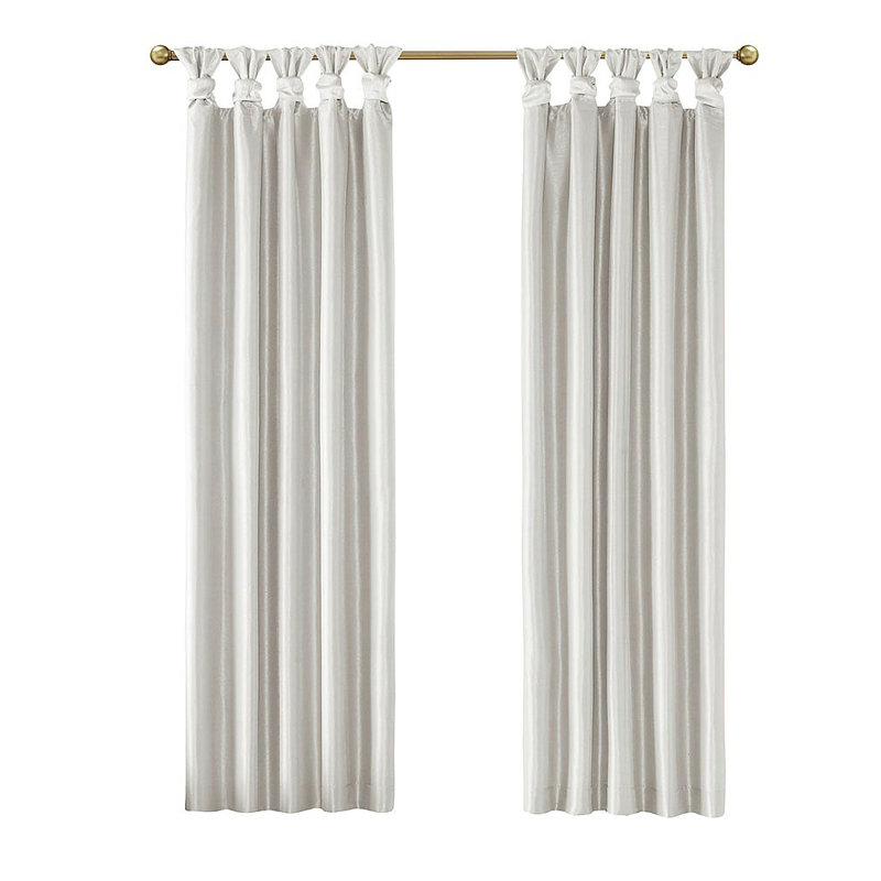 Rideau occultant Twist Tab, Blanc, L 50,05 po x L 84,05 po